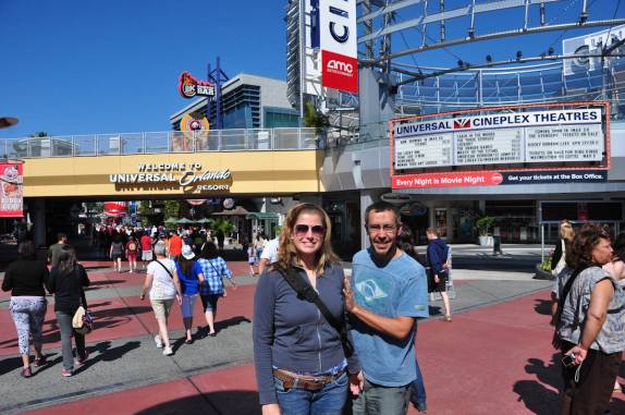 Chegando ao parque da Universal, em Orlando, na Flórida - Estados Unidos